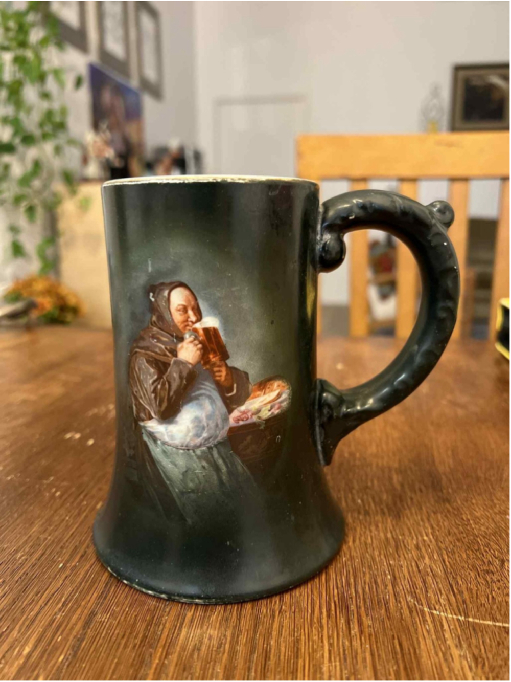 Antique 1909 Thompson-Durkee Co. Advertising Beer Stein Mug Boston MA Plumbing